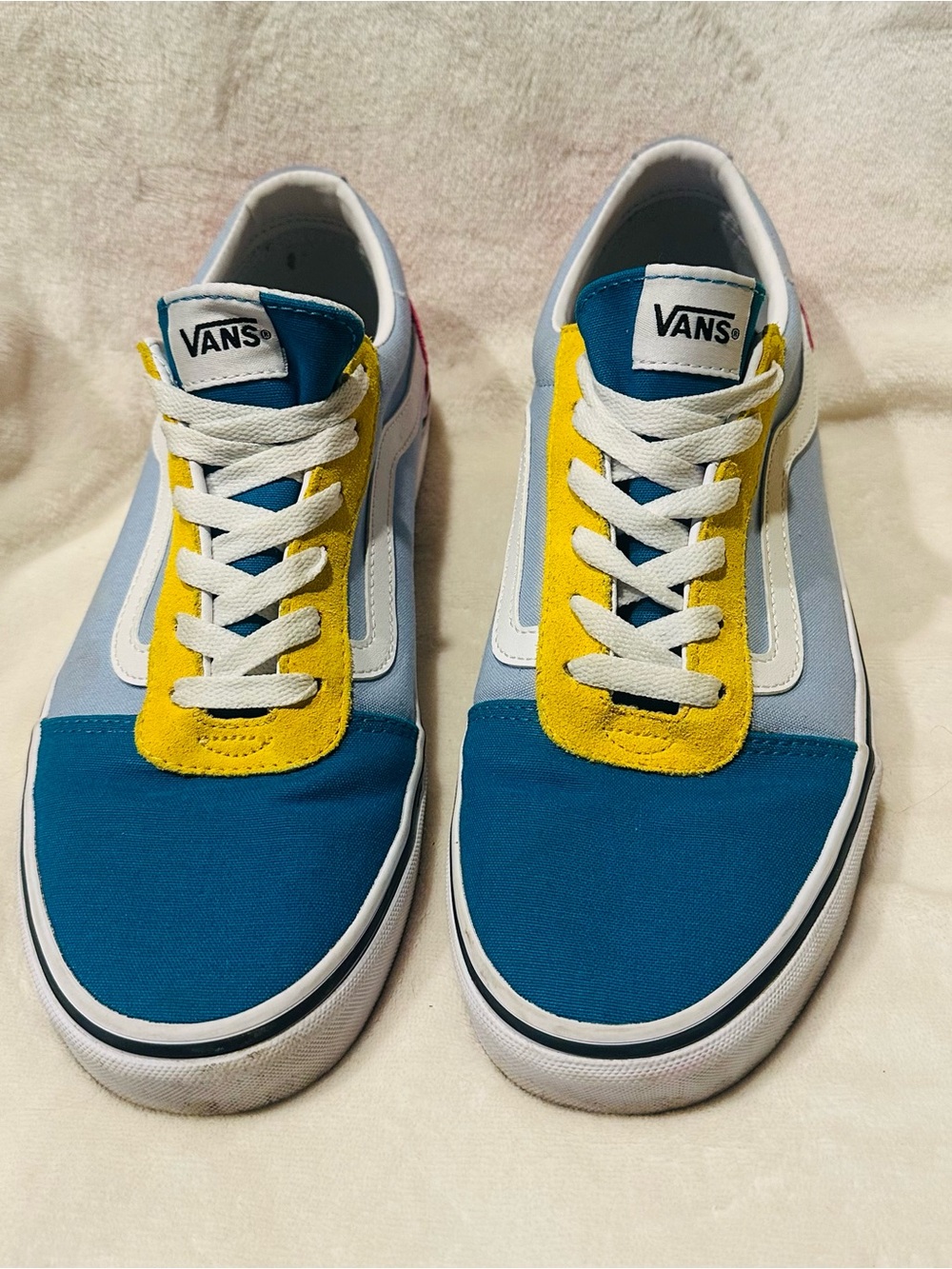 Vans Old Skool Yacht Club Womens Sz 11 Skate Shoe Green/Blue/Yellow/Pink low top